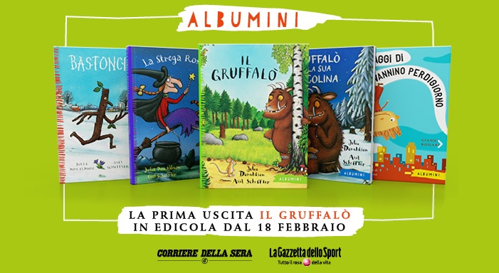 La collana Albumini in edicola : riscoprite i libri best-seller per bambini
