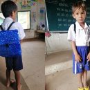 cambogia-insegnante-mostra-le-immagini-dello-zaino-realizzato-da-un-papa